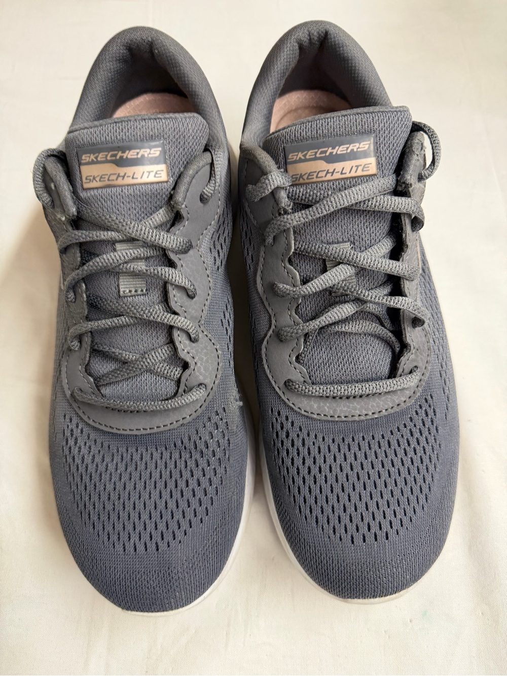 Skechers Skech-Lite Men's Gray Athletic Mesh Sneakers